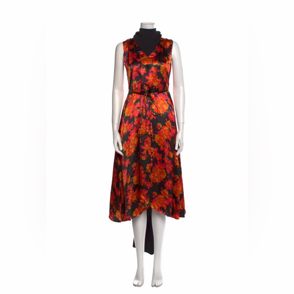 Vetements Red & Orange High-Low Sundress — Scoop Neck (New)